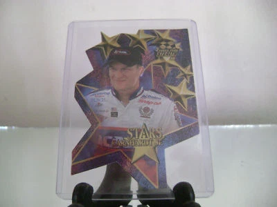 DALE JR '98 PRESS PASS STEALTH STARS DIE CUT PARALLEL FOIL CARD #N3/18 - Image 1 of 3