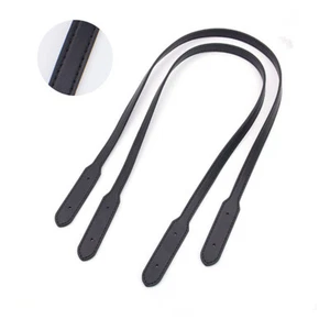 1 Pair Women's DIY Handle Strap Purse Handbag Bag Genuine Leather Shoulder - Picture 1 of 7