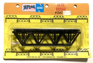 NOS Atlas N Gauge Deck Bridge #2457 New - Picture 1 of 1