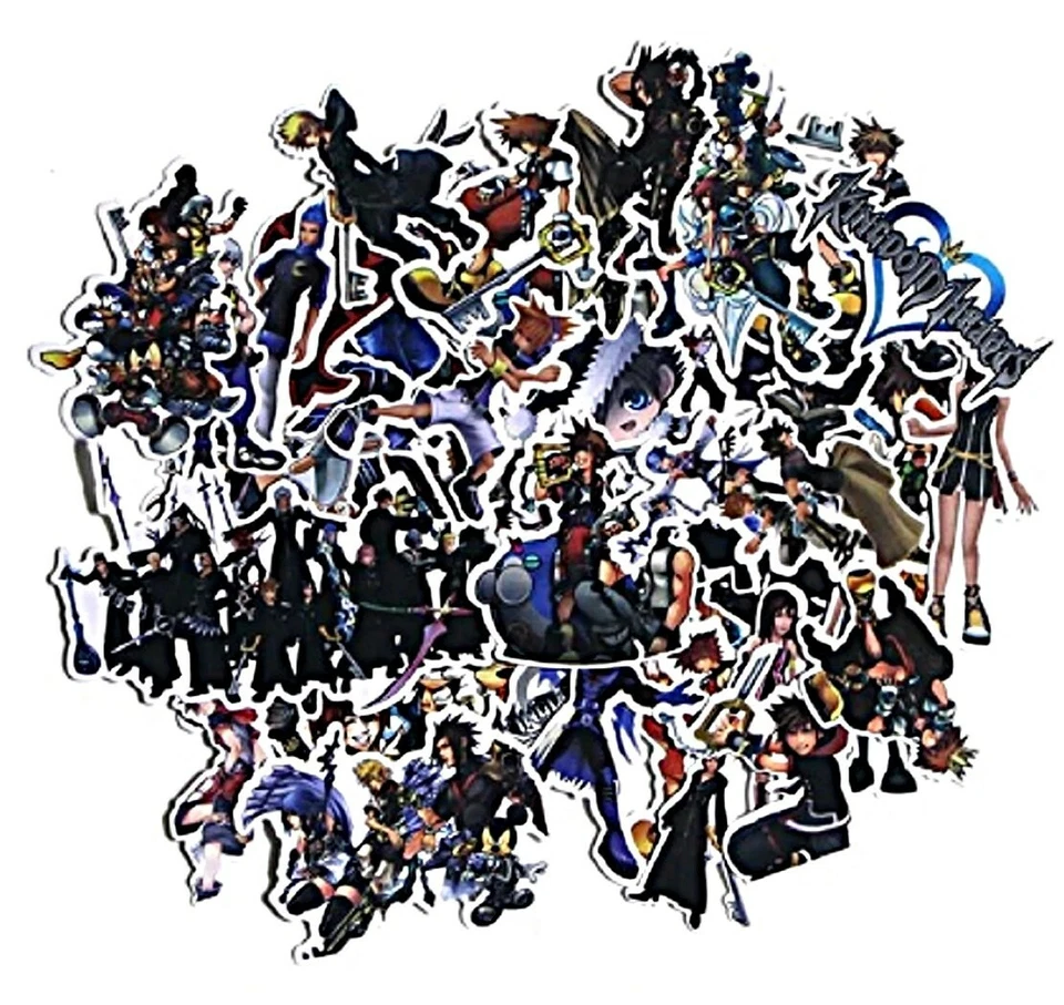 Kingdom Hearts Stickers Set of 50 Decals