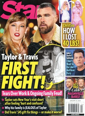 STAR Magazine January 22 2024 Taylor Swift Travis Kelce Christina Aguilera - Image 1 of 2