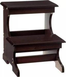 High Beds Two Step Stool Adults Stair Ladder Wood Kitchen Home Bedroom Furniture - Picture 1 of 7