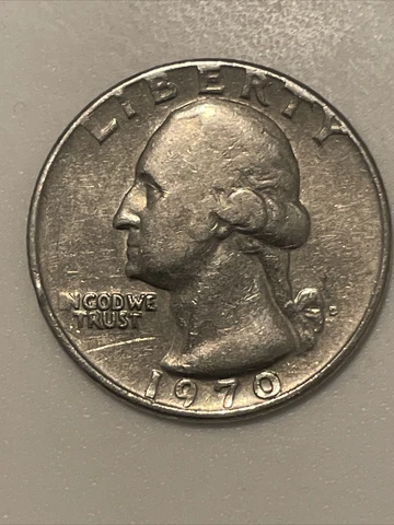1970 US quarter D mint mark error coin Cover