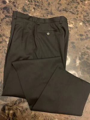 New Men's Cutter And Buck Black Wool Dress Pants 35XU - Image 1 of 2