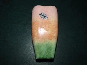 SYLVAC WARE Vtg VASE MADE IN ENGLAND PINK PEACH & GREEN - Picture 1 of 4