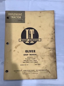 I&T Oliver Shop Manual Models 99, Super 99, Super 99GM Manual 0-7 - Picture 1 of 5