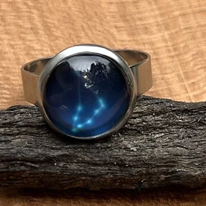 Women’s Men’s Capricorn Zodiac Adjustable Astrology Rings - Picture 1 of 9