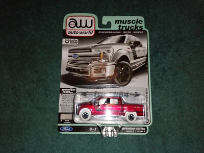 2019 FORD F-100 XLT SPORT ULTRA RED CHASE CAR / MUSCLE TRUCKS / NEW / RARE 1:64 - Image 1 of 4
