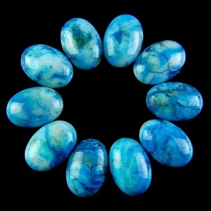 10pcs Charming Crazy Lace Agate Oval Cab Cabochon No Holes 25X18mm New GQ - Picture 1 of 1