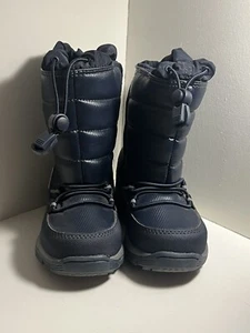 Botas de nieve de invierno aisladas Lands' End azul marino talla 6M EU 22 niño pequeño niño - Imagen 1 de 7