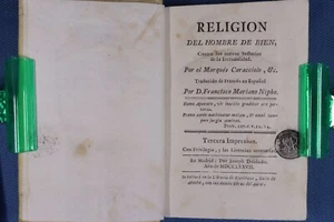 Libro Religión del hombre de bien. Pergamino. 1777 Book Religion of the good man - Bild 1 von 7