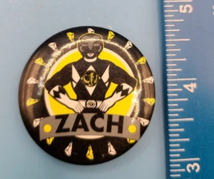 Vintage Mighty Morphin Power Ranger MMPR BLACK RANGER ZACH BUTTON - Bild 1 von 2