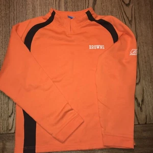 Felpa CLEVELAND BROWNS YOUTH LARGE 14/16 REEBOK TEAM APPAREL NFL AFC VINTAGE - Foto 1 di 7