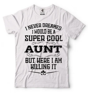 Aunt T-shirt Birthday Gift For Aunt Christmas Gift Proud Aunt Auntie T-shirt - Picture 1 of 4