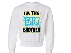 I'm The Big BROTHER NEON KIDS CREW NECK  Unisex Sweatshirt 6-8=SM To 18-20=XL - Picture 1 of 1