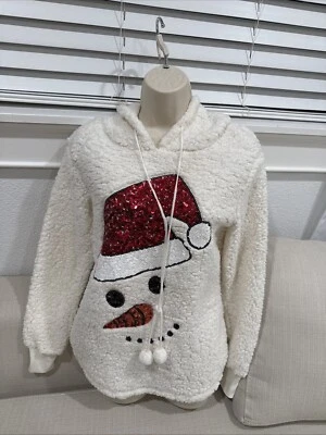 Christmas Hooded Sweatshirt Size Small, NWT - Image 1 of 4