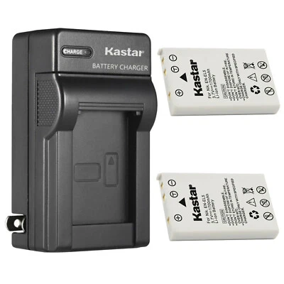 Kastar Wall Charger + 2 Battery for Nikon EN-EL5 EL5 Coolpix 3700 4200 5200 5900