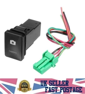 CAMERA Switch On/Off 12V Blue LED Illuminated Toyota Landcruiser Yaris RAV4 3322 - Picture 1 of 11