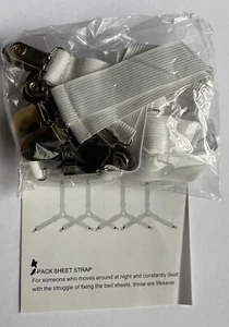 4 Stück Bettlaken Verschlüsse Decken Elastisch Halter Matratzenbezug Greifer Clip - Bild 1 von 4