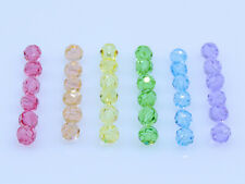36 Pcs. SwarovskiÂ® Crystal Beads, Art. #5000 6mm Round Beads, Pastel Rainbow