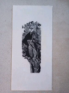 Thomas Jefferson art print Jacob Landau Signed Artist Proof woodcut (1917-2001) - Picture 1 of 10