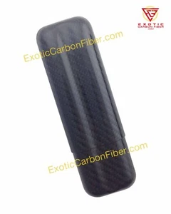 Estuche de cigarros de fibra de carbono de 2 dedos calibre 57 anillo tamaño "100 % fibra de carbono real" - Imagen 1 de 2