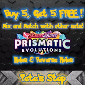 Pokemon Cards - Scarlet & Violet: Prismatic Evolutions - Holos & Reverse Holos - Picture 1 of 7