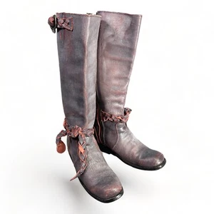 Bed Stu Bovine Boots - Women's Distressed Leather Footwear - Stylish Western - Picture 1 of 8