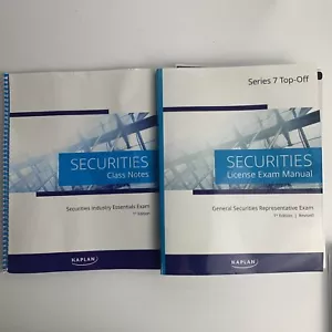 Kaplan Securities Series 7 License Exam Manual & Class Notes, 1 Edition Revised - Picture 1 of 18