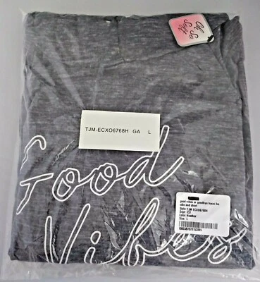 XOXO GOOD VIBES OR GOOD BYE HACCI SUDADERA CON CAPUCHA Y PIJAMA CORTO CONJUNTO ¡GENIAL!! Foto 1 de 4