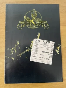 Barclay James Harvest Programme And Ticket - Foto 1 di 3