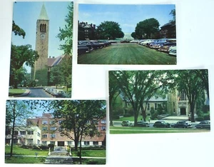 Cornell University 50er Jahre - 4 unbenutzte RPPCs des Campus inkl. toller Autofotos - Bild 1 von 11
