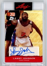 Larry Johnson auto autograph card 2022 Leaf Pro Set Charlotte Hornets Knicks