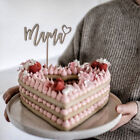 1Pcs Mother's Day Wooden Cake Plug Cake Topper Party Supplies Festival Suppli M1