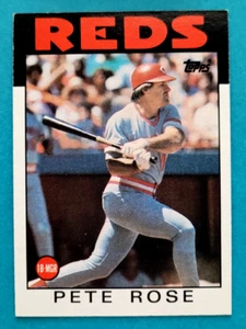 Tarjeta de béisbol 1986 Topps #1 Pete Rose Cincinnati Reds casi como nueva - Imagen 1 de 2