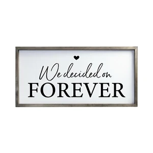 Wooden Framed Shadow Box Inspirational Family Quote Wall Décor 18x36 - Picture 1 of 35