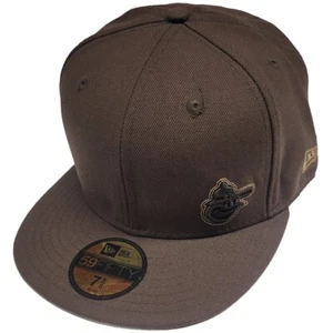 Baltimore Orioles New Era 5950 Stitch Out Fitted Mütze - Braun - Bild 1 von 1