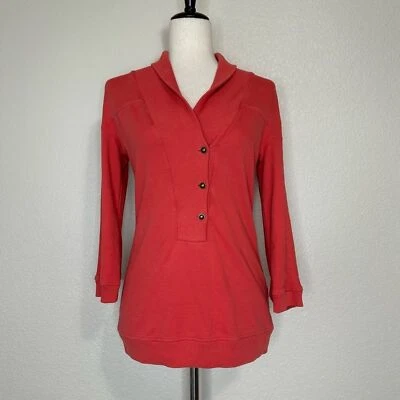 Sudadera Citizens of Humanity 100 % algodón cuello chal naranja rojizo Foto 1 de 4