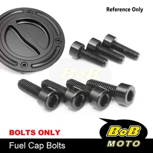 CNC BLACK Fuel Gas Cap Bolts For Yamaha YZF R6 99-04 05 06 07 08 09 10 11 12 13 - Picture 1 of 6