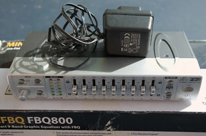 Behringer Minifbq FBQ800 9-Band Graphic Equalizer With Power Supply - Picture 1 of 7