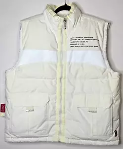 ASRV White Duck Down Vest Technical Sportsware Training Snow Winter Insulated - Picture 1 of 14