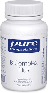 Pure Encapsulations Vitamin B-Complex Plus Balanced Active Folate 60 Capsules UK - Picture 1 of 9