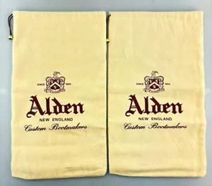 Sacchetti antipolvere ALDEN New England personalizzati stivali panna cotone con corde - Foto 1 di 2