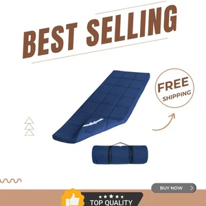 Coprimaterasso da Campeggio 75"x30" Navy - Spessore Maggiore per Comfort e Stabilità - Foto 1 di 8