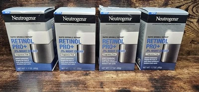 Neutrogena Rapid Wrinkle Repair Pro + 0,3% Creme Noturno 1,7 oz Lote De 4  - Imagem 1 de 4