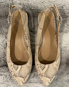 VIONIC SLINGBACK JADE SERPIENTE EN RELIEVE TALLA 6 - Imagen 1 de 5
