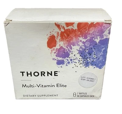 THORNE Multi-Vitamin Elite A.M. & P.M. 90 Caps Each *EXP: 5/2027* - Image 1 of 2