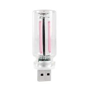 Car Glass Bottle USB Night Lights Pink Bulb with Touch Switch Ambient Lighting - Picture 1 of 23