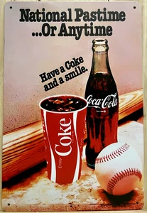 Coca Cola Metal Wall Sign 12" x 8" - Picture 1 of 1