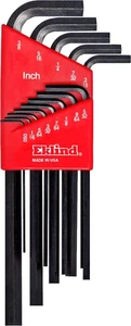 10213 Hex-L Key Allen Wrench - 13Pc Set SAE Inch Sizes .050-3/8 Long Ser - Picture 1 of 12